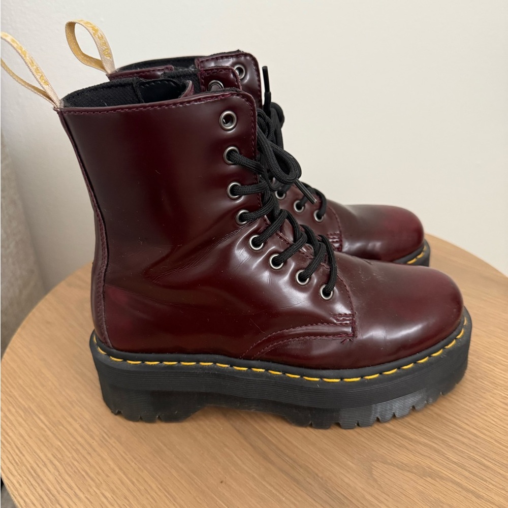 Dr. Martens Jadon Polished Lace-Up Boots